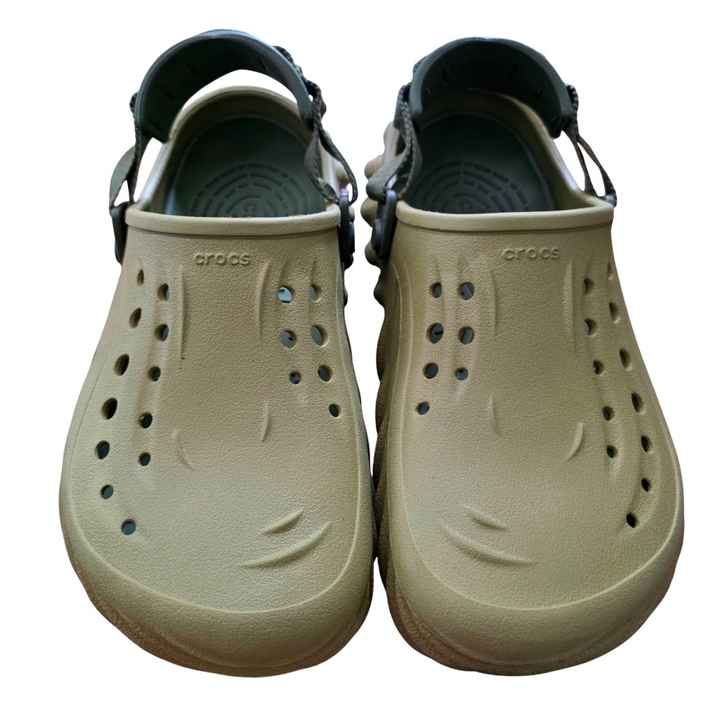 Crocs Echo Clog Tumbleweed Tan Mens 7 Womens 9 Sporty Lightweight Sandals 207937 - Picture 2 of 7